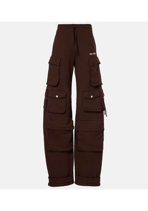 The Attico Fern cotton fleece cargo pants