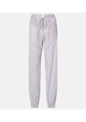 The Attico Striped cotton sweatpants