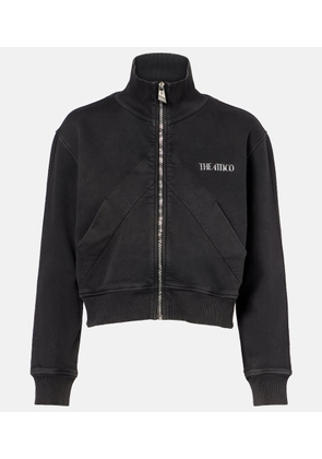 The Attico Cropped cotton sweatshirt