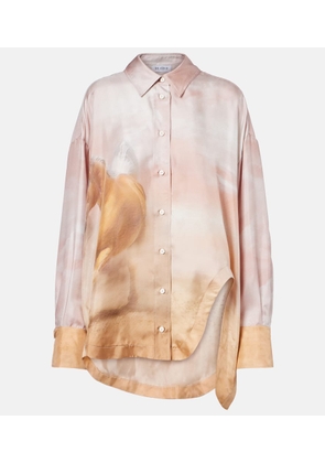 The Attico Printed silk twill shirt