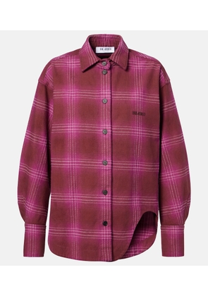 The Attico Eliza plaid cotton shirt