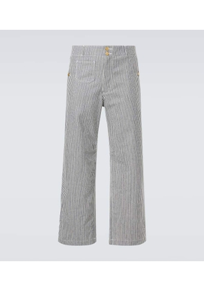 Junya Watanabe x Carhartt striped cotton straight pants