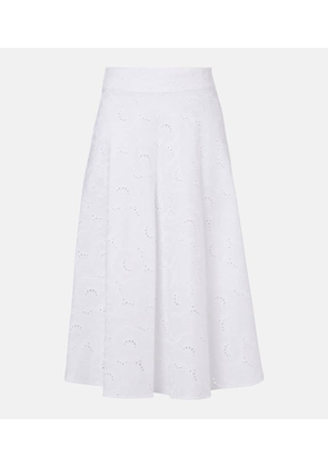 Dorothee Schumacher Summer Blossom broderie anglaise midi skirt