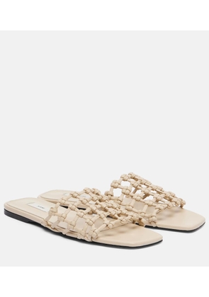 Toteme Woven leather slides