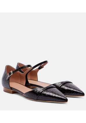 Malone Souliers Ulla croc-effect leather flats