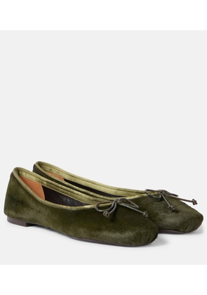 Khaite Charlotte calf hair ballet flats