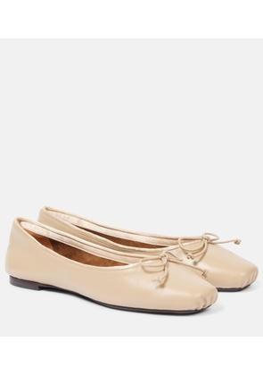 Khaite Charlotte leather ballet flats