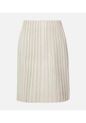 Rohe Plisse leather midi skirt