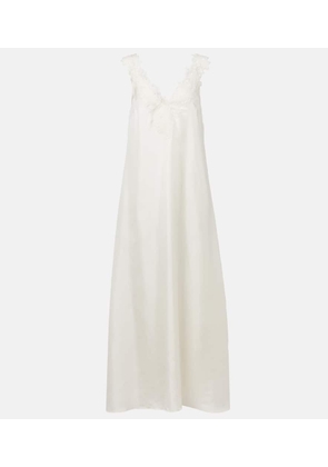 Rohe Lace-applique silk gown