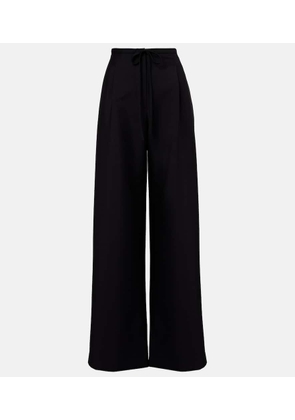 Rohe Wool and mohair wide-leg pants