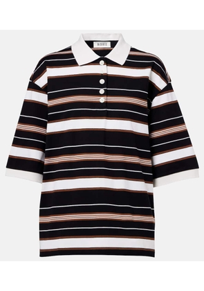 Rohe Striped cotton polo shirt