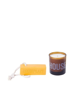 Houseplant Soap And Candle Set in Amber - Brown. Size all.
