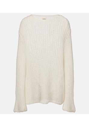 Khaite Elowen open-knit cotton-blend sweater