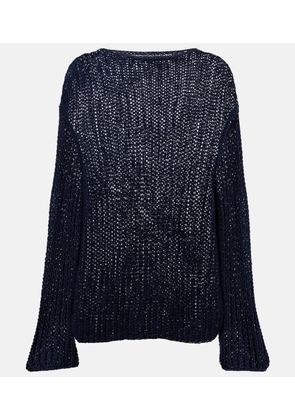 Khaite Elowen open-knit cotton-blend sweater