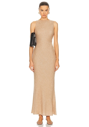 Gabriela Hearst Seren Dress in Camel - Tan. Size 38 (also in ).