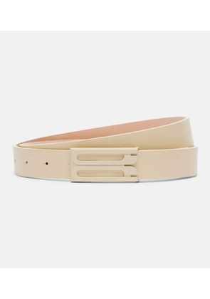 Victoria Beckham Logo leather belt