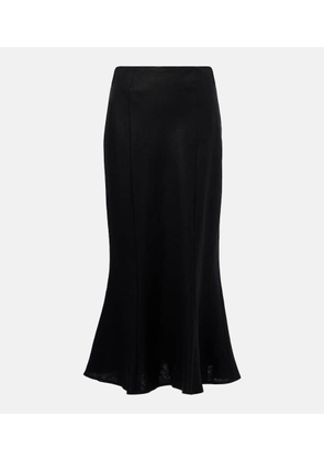 Faithfull Linen midi skirt