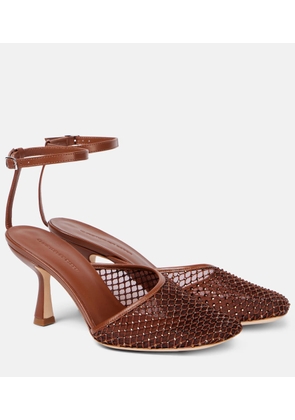 Christopher Esber Minette crystal-embellished mesh pumps