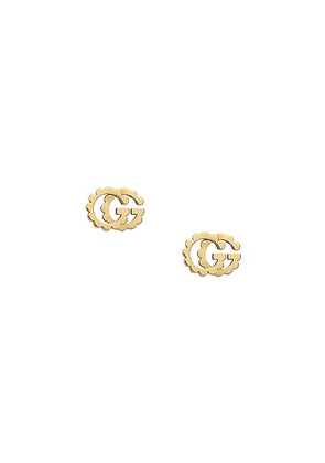 Gucci Running G Earrings in Yellow Gold - Metallic Gold. Size all.