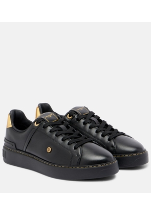 Balmain B-court leather sneakers