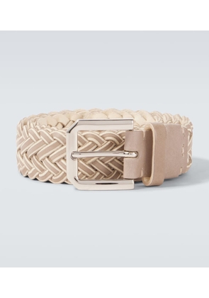 Brunello Cucinelli Braided suede belt