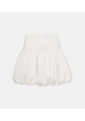 Faithfull Gathered cotton poplin miniskirt