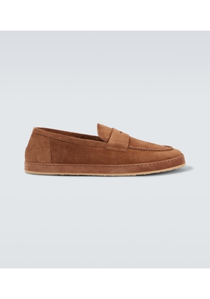 Brunello Cucinelli Suede penny loafers