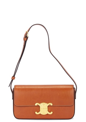 celine Celine Triomphe Shoulder Bag in Brown - Brown. Size all.