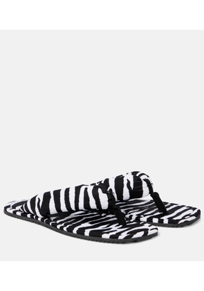 The Attico Indie zebra-print thong sandals
