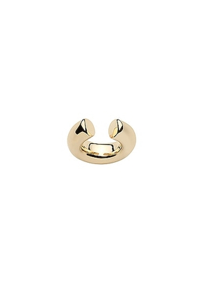 Jennifer Fisher Natasha Micro Ear Cuff in Yellow Gold - Metallic Gold. Size all.