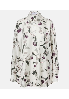 Stella McCartney Printed silk twill shirt