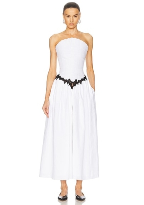 Gabriela Hearst Glenn Dress in White - White. Size 36 (also in 38, 40, 42).