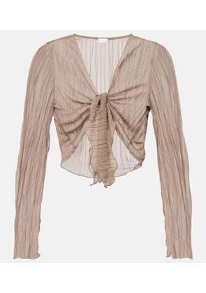 Jade Swim Dania sheer crop top