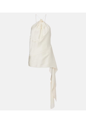 Victoria Beckham Gathered halterneck top