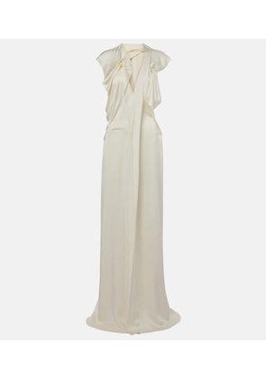 Victoria Beckham Draped satin gown