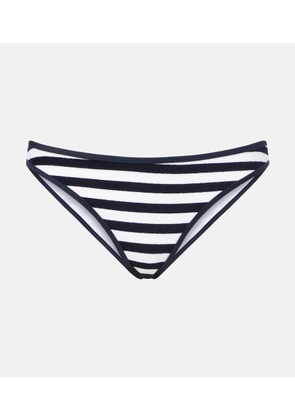 Jade Swim Most Wanted striped terry bikini bottoms