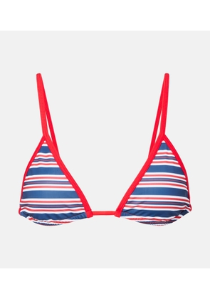 Jade Swim Via striped bikini top