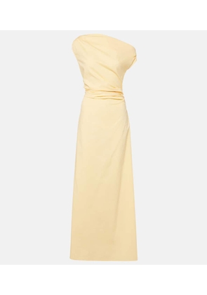 Staud Phare one-shoulder cotton maxi dress