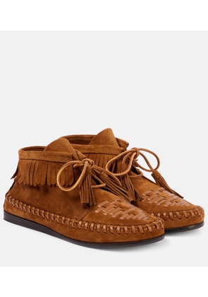 Isabel Marant Felsa fringed suede ankle boots