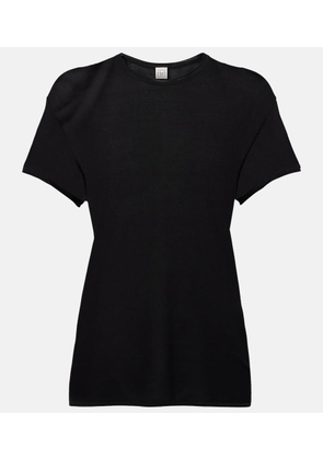 Toteme Knitted silk t-shirt