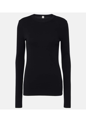 Toteme Cotton-blend jersey top