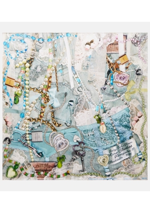 Acne Studios Printed silk scarf