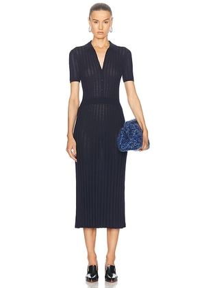 Gabriela Hearst Elvis Shirt Dress in Dark Navy - Navy. Size L (also in M).