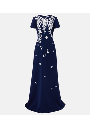 Carolina Herrera Embroidered bow-detail gown