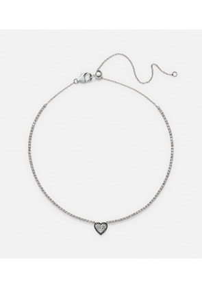 Kamyen Heart 18kt white gold choker with diamonds