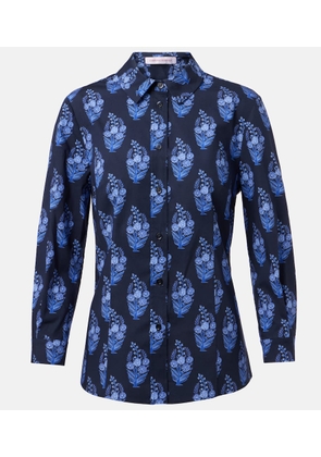 Carolina Herrera Icon floral cotton-blend shirt