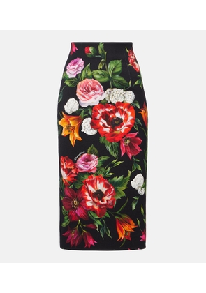 Dolce&Gabbana Floral pencil skirt