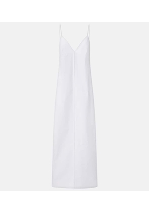 Khaite Tulula silk poplin slip dress