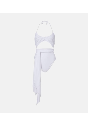 Alaia Draped halterneck swimsuit