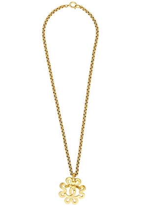 chanel Chanel 1995 CC Flower Necklace in Gold - Metallic Gold. Size all.